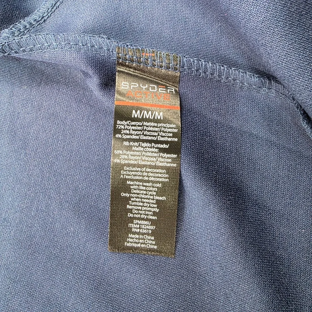 Spyder Active Full Zip Hoodie Jacket‎ Athletic Warm Up Layering Medium